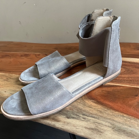 Eileen Fisher Gray Sandals - Picture 2 of 3